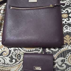 Kate Spade Plum Crossbody Bag with Wallet